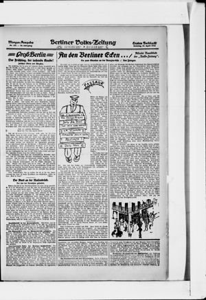 Berliner Volkszeitung vom 23.04.1922