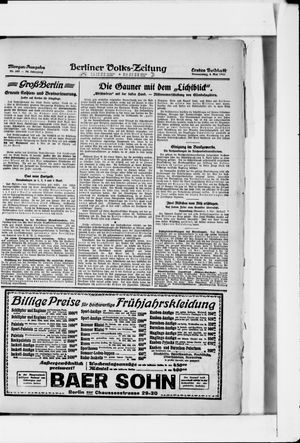 Berliner Volkszeitung vom 04.05.1922