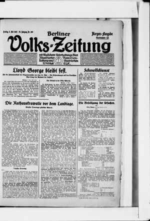 Berliner Volkszeitung vom 05.05.1922