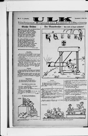 Berliner Volkszeitung vom 06.05.1922