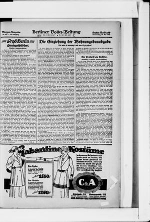 Berliner Volkszeitung on May 18, 1922