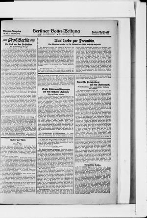 Berliner Volkszeitung vom 20.05.1922