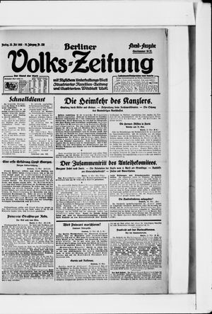 Berliner Volkszeitung vom 22.05.1922