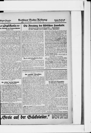 Berliner Volkszeitung vom 24.05.1922