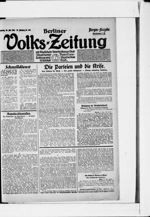 Berliner Volkszeitung vom 28.05.1922