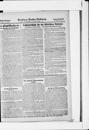 Berliner Volkszeitung vom 02.06.1922