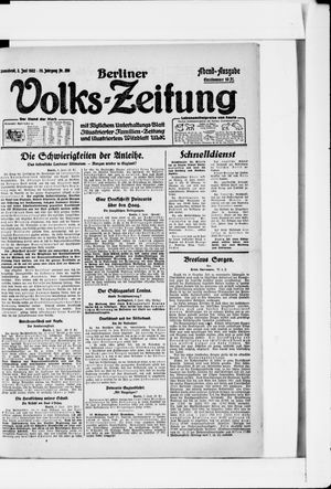Berliner Volkszeitung vom 03.06.1922