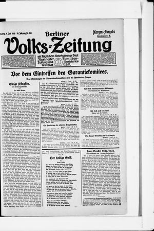 Berliner Volkszeitung vom 04.06.1922