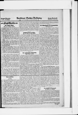 Berliner Volkszeitung vom 10.06.1922