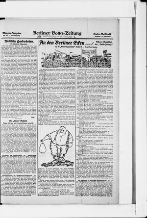 Berliner Volkszeitung vom 11.06.1922