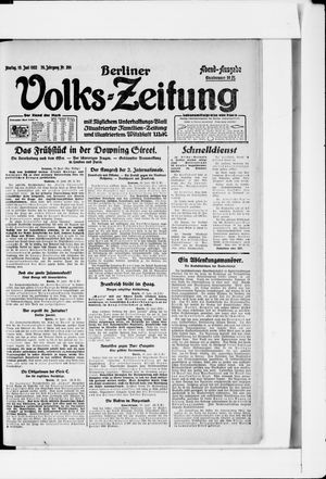 Berliner Volkszeitung vom 19.06.1922