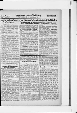 Berliner Volkszeitung vom 21.06.1922