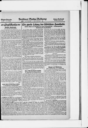 Berliner Volkszeitung on Jun 23, 1922