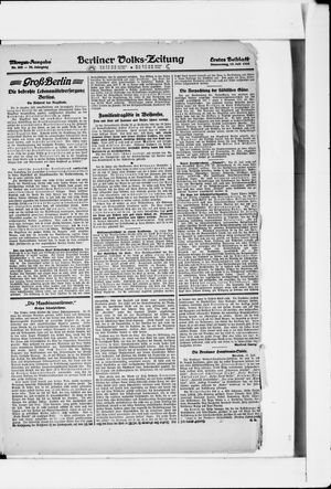 Berliner Volkszeitung vom 13.07.1922