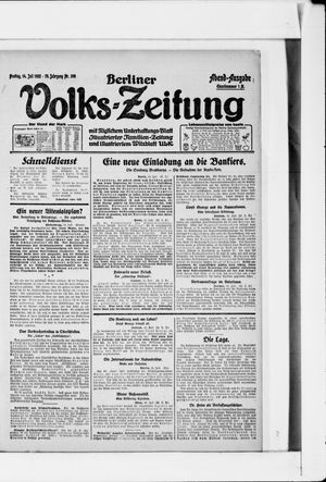 Berliner Volkszeitung vom 14.07.1922