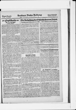 Berliner Volkszeitung vom 19.07.1922