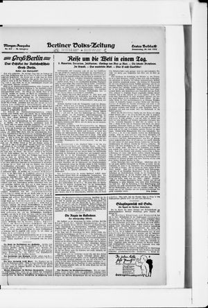 Berliner Volkszeitung on Jul 20, 1922