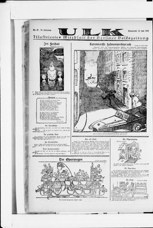 Berliner Volkszeitung on Jul 22, 1922