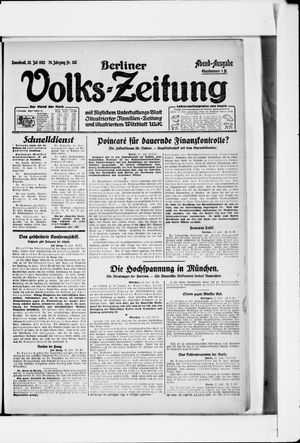 Berliner Volkszeitung on Jul 22, 1922