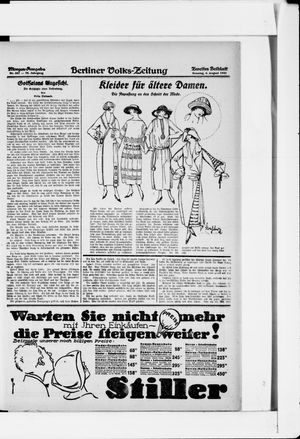 Berliner Volkszeitung vom 06.08.1922