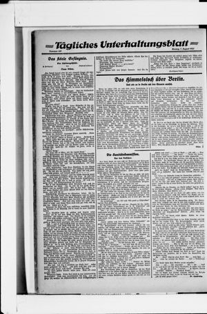 Berliner Volkszeitung vom 07.08.1922