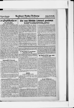 Berliner Volkszeitung vom 26.08.1922