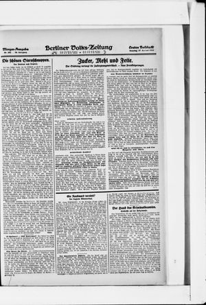 Berliner Volkszeitung on Aug 27, 1922