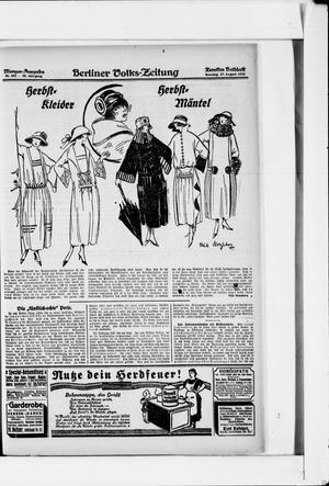 Berliner Volkszeitung on Aug 27, 1922