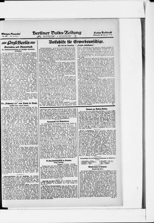 Berliner Volkszeitung vom 30.08.1922