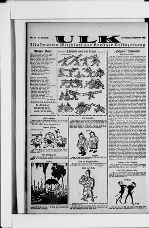 Berliner Volkszeitung vom 23.09.1922