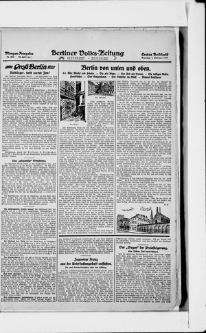Berliner Volkszeitung vom 01.10.1922