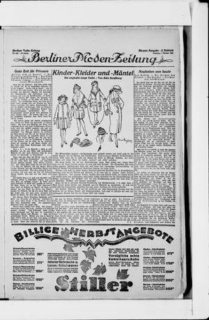 Berliner Volkszeitung vom 01.10.1922