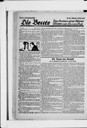 Berliner Volkszeitung vom 04.10.1922