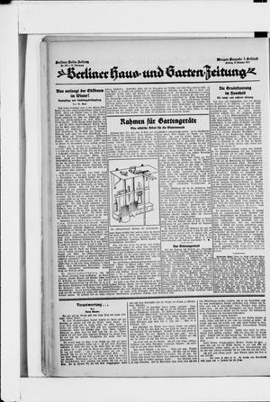 Berliner Volkszeitung vom 13.10.1922