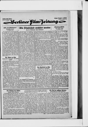 Berliner Volkszeitung vom 24.10.1922