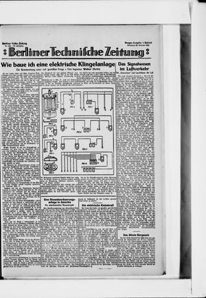 Berliner Volkszeitung vom 25.10.1922