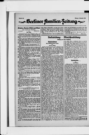 Berliner Volkszeitung vom 06.11.1922