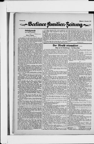 Berliner Volkszeitung on Nov 8, 1922