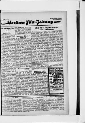 Berliner Volkszeitung vom 21.11.1922