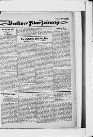 Berliner Volkszeitung vom 28.11.1922