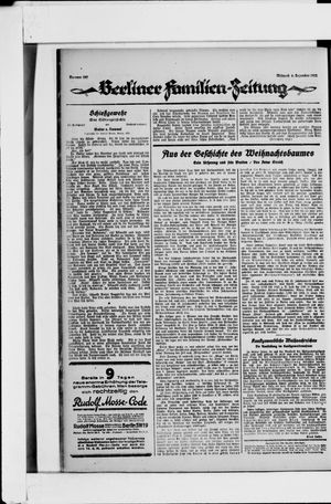Berliner Volkszeitung vom 06.12.1922
