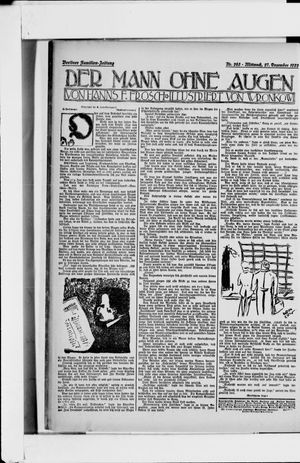 Berliner Volkszeitung vom 27.12.1922