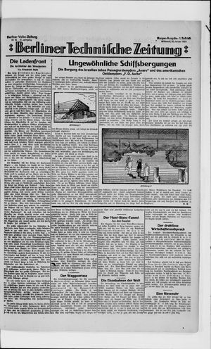 Berliner Volkszeitung vom 10.01.1923