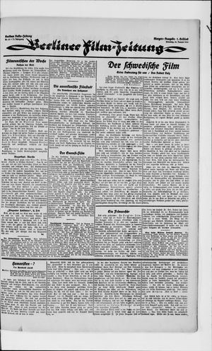 Berliner Volkszeitung vom 16.01.1923