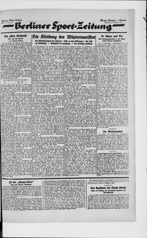 Berliner Volkszeitung vom 25.01.1923