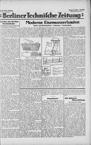 Berliner Volkszeitung vom 31.01.1923