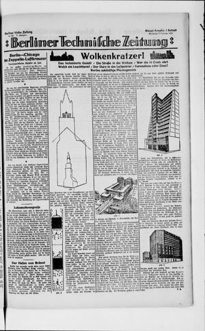 Berliner Volkszeitung vom 07.02.1923