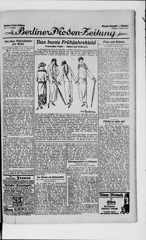 Berliner Volkszeitung on Feb 11, 1923