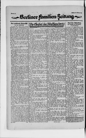 Berliner Volkszeitung vom 23.02.1923