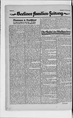 Berliner Volkszeitung vom 24.02.1923